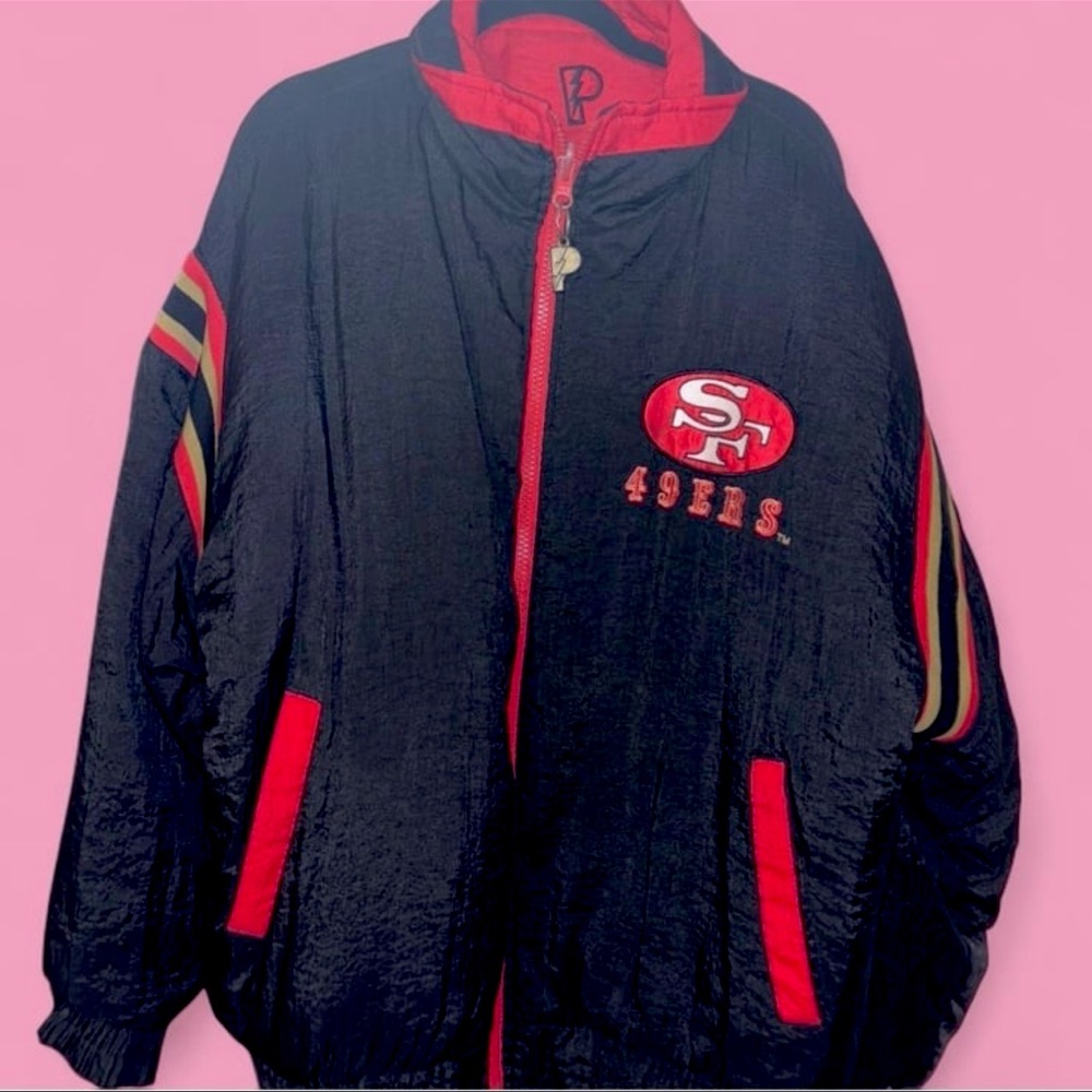 san francisco 49ers reversible puffer